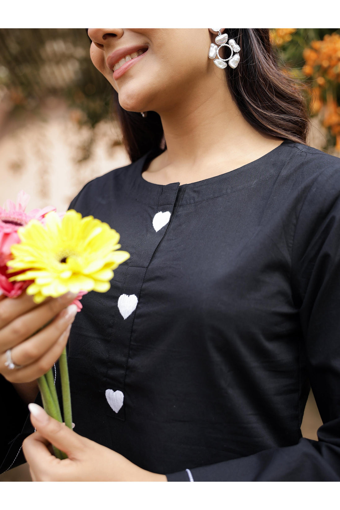 AABROO – BLACK | Premium Cotton Poplin Kurta Set