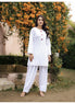 AABROO – WHITE | Premium Cotton Poplin Kurta Set