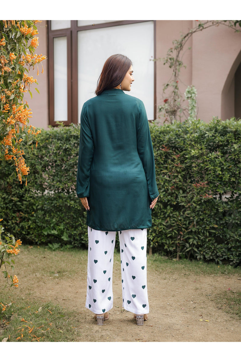 MASTANI – GREEN | Rayon Co-ord Set