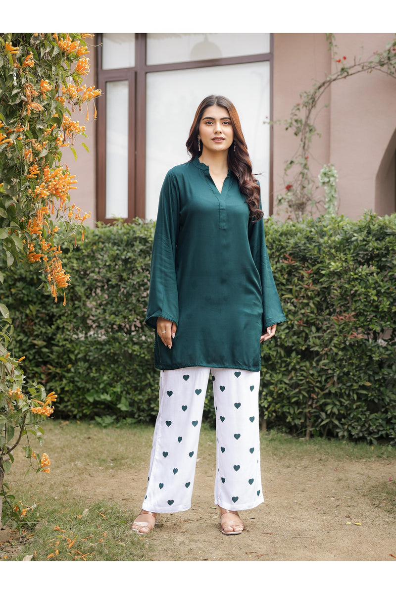 MASTANI – GREEN | Rayon Co-ord Set
