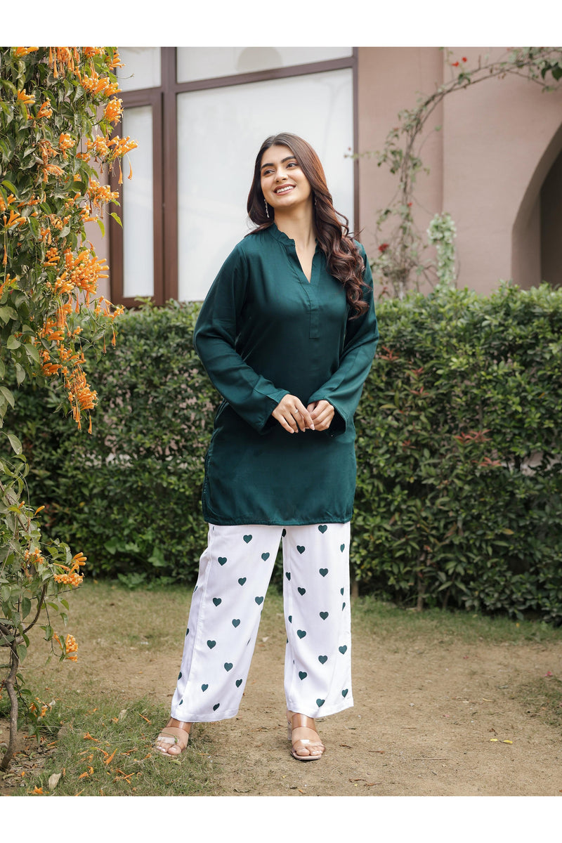 MASTANI – GREEN | Rayon Co-ord Set