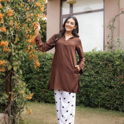 MASTANI – BROWN | Rayon Co-ord Set