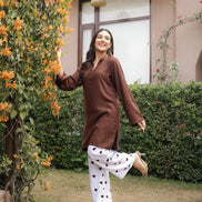 MASTANI – BROWN | Rayon Co-ord Set
