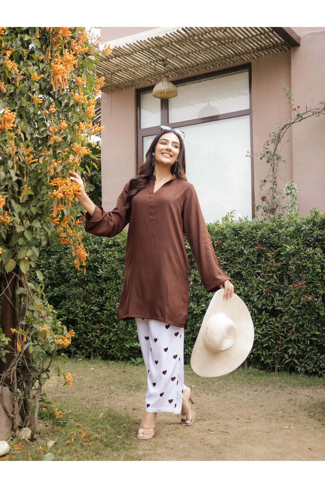 MASTANI – BROWN | Rayon Co-ord Set