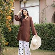 MASTANI – NAVY BLUE | Rayon Co-ord Set